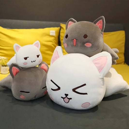 Cute Cat Plush Lounge Pillow - PlushHug