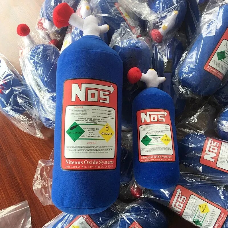 NOS Nitrous Oxide Bottle Plush Pillow - PlushHug