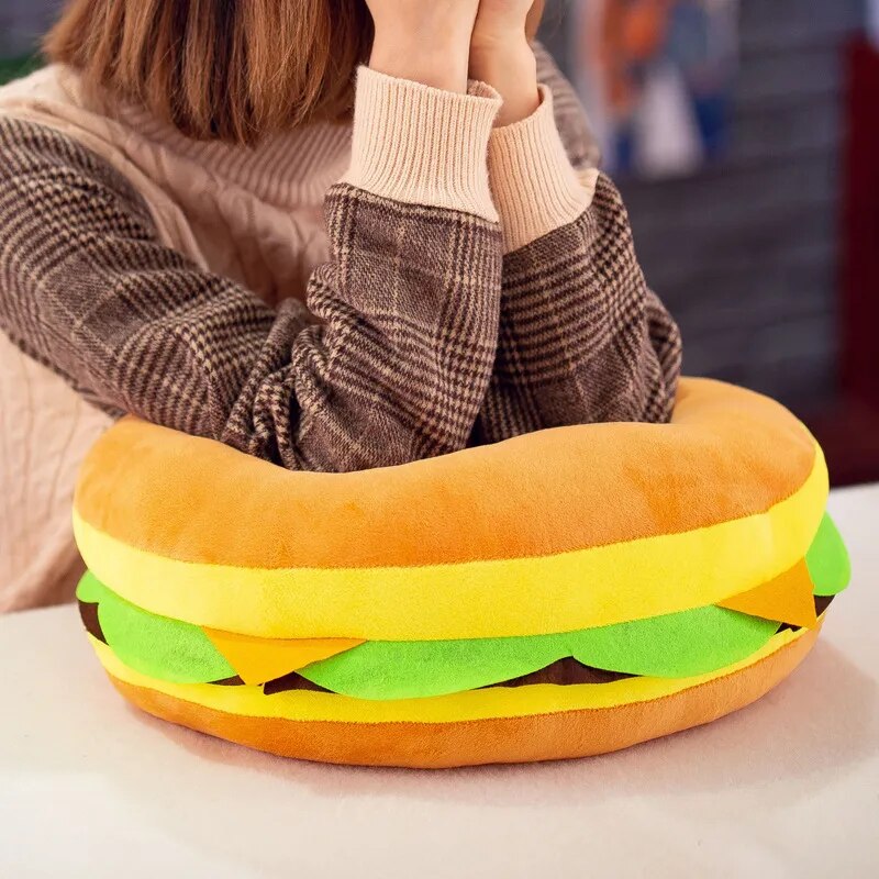 Hamburger Shape Plush Toy Pillow - PlushHug
