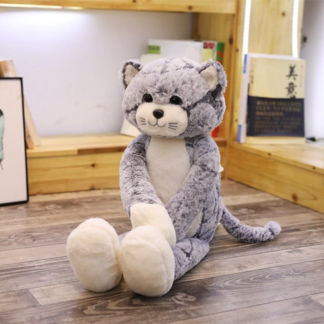 Fluffy Long-Legged Cat Plush - PlushHug