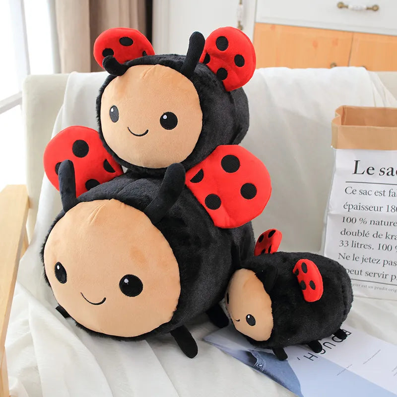 Cute Bee Ladybug Plush Duo - PlushHug