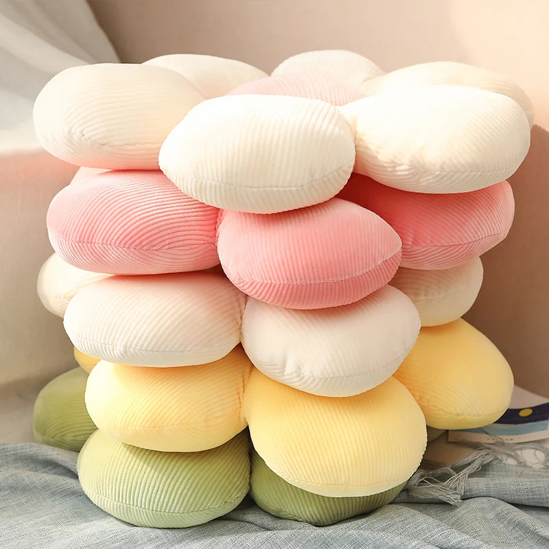 Colorful Flower Plush Pillow