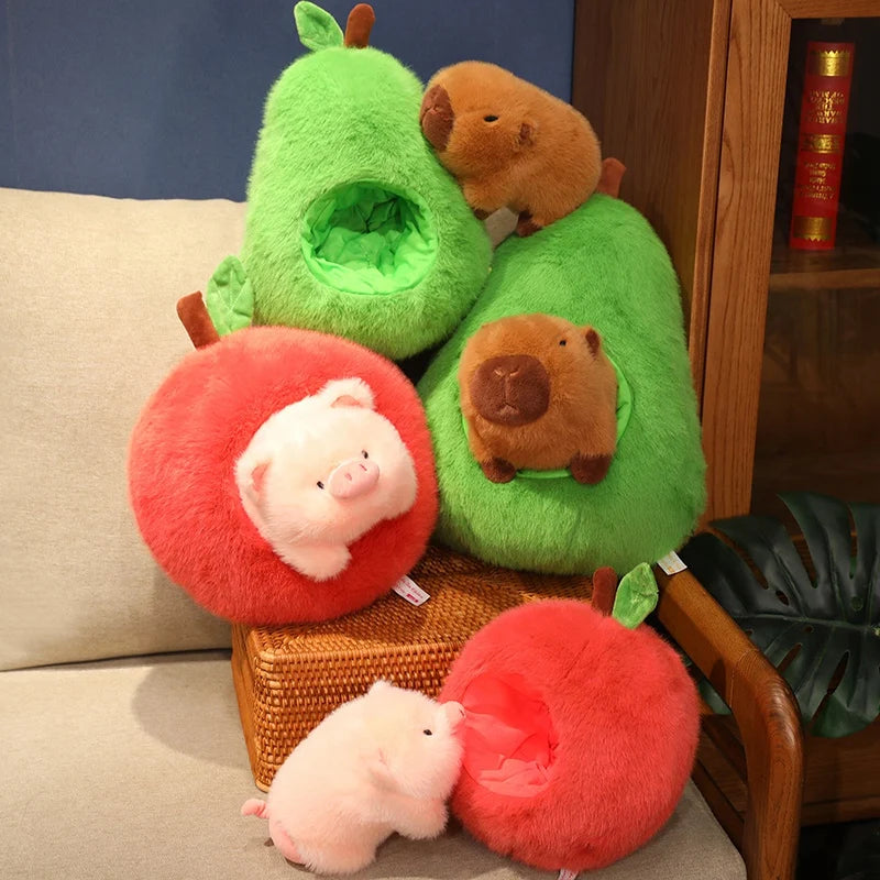 Avocado Capybara Plush Toy - PlushHug