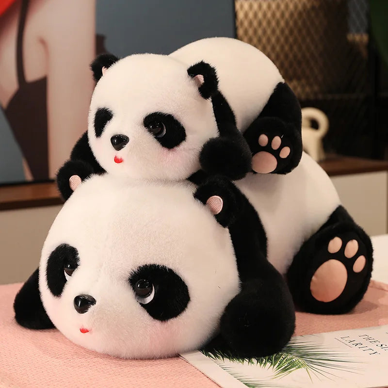 Snuggly Simulated Panda Plush Pillow - PlushHug