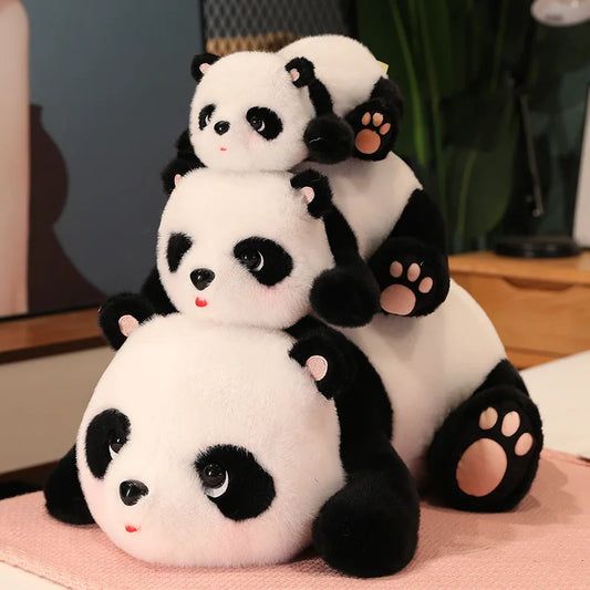 Snuggly Simulated Panda Plush Pillow - PlushHug