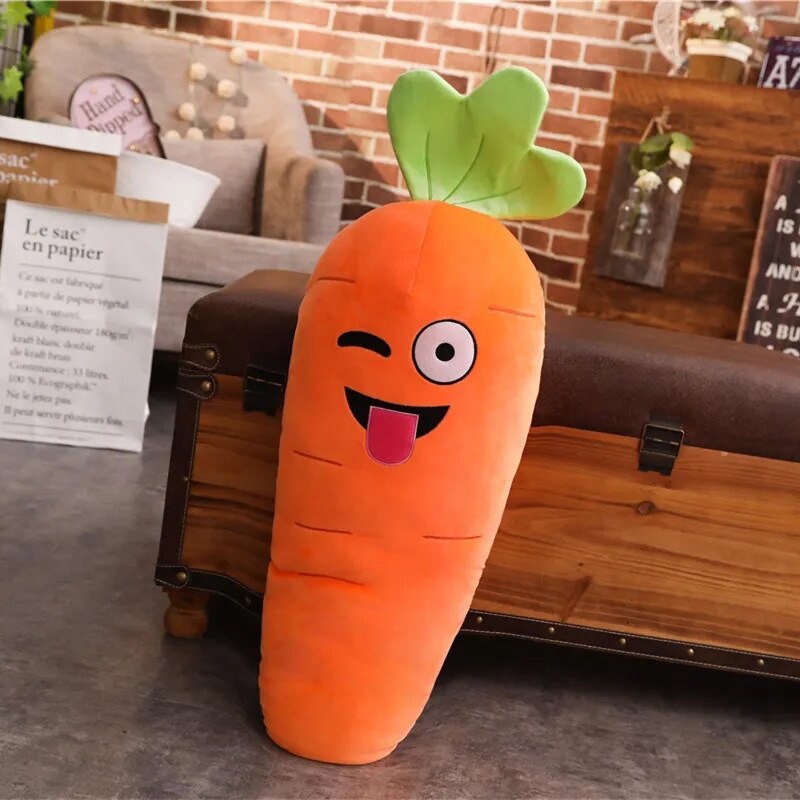 Cute Vegetable Carrot Pillow - PlushHug