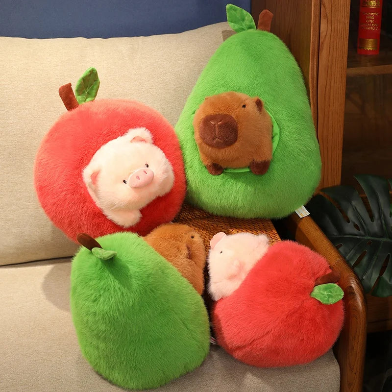 Avocado Capybara Plush Toy - PlushHug