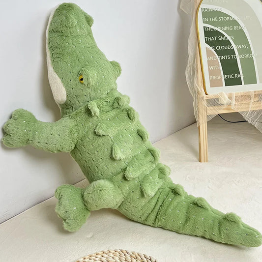 Jungle Green Giant Crocodile Plush Pillow - PlushHug