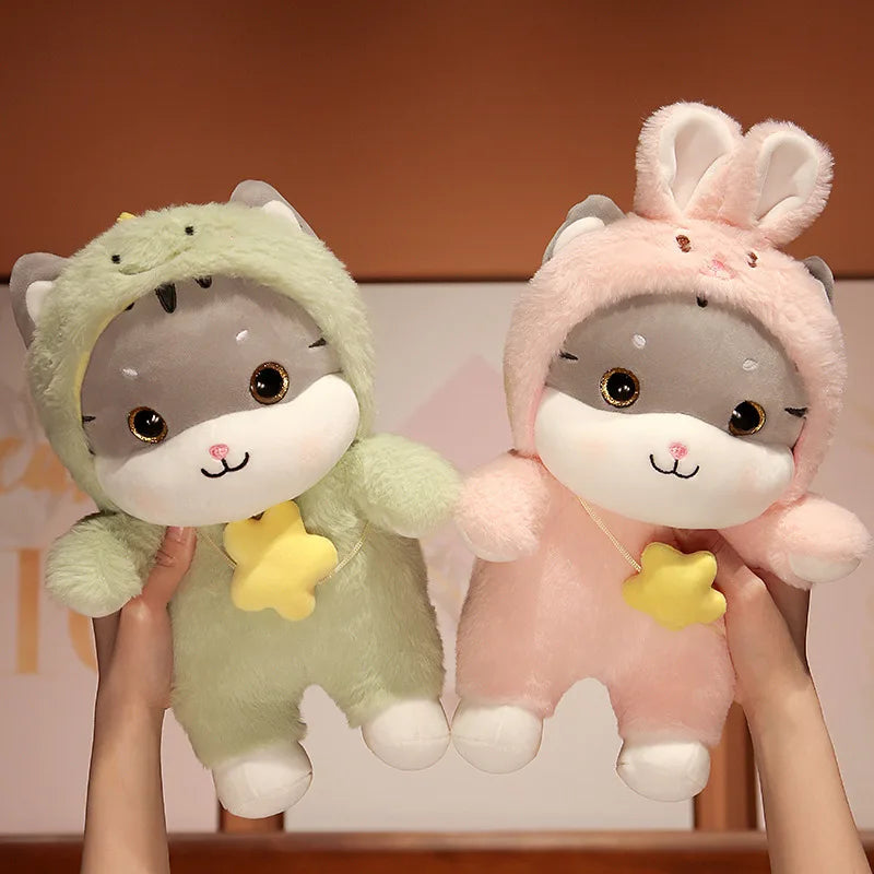 Cat to Bunny Transforming Plush Toy - PlushHug