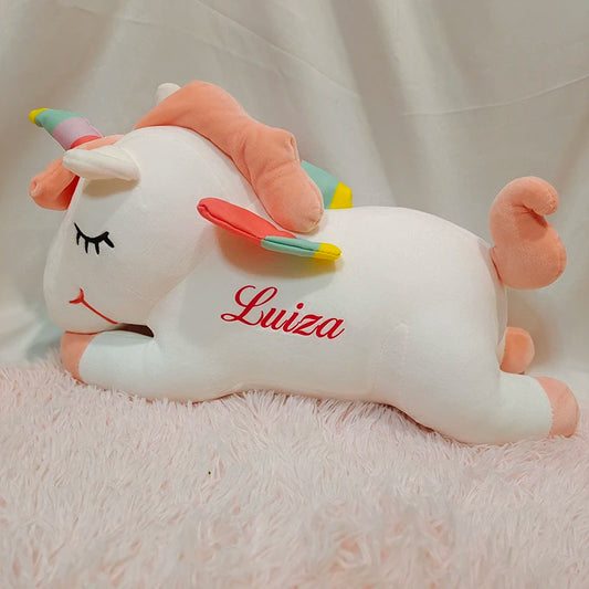 Personalized Rainbow Unicorn Plush Toy - PlushHug