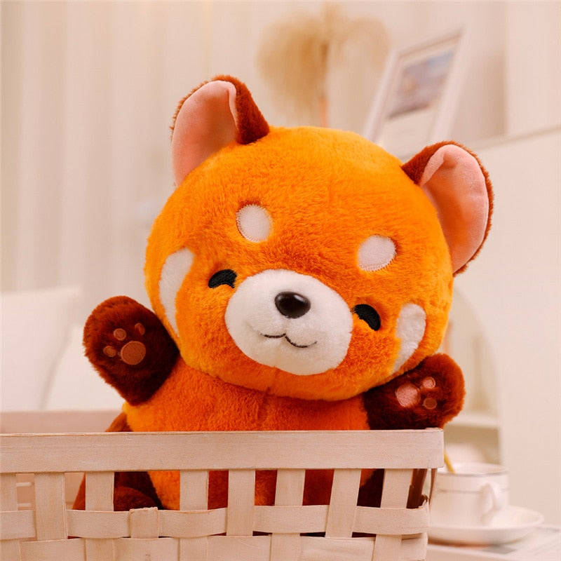Fluffy Red Panda Plushie - PlushHug