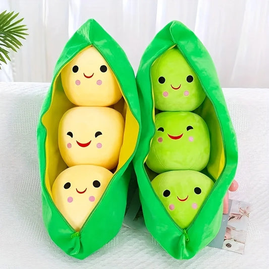 Plush Pea Pod Toy