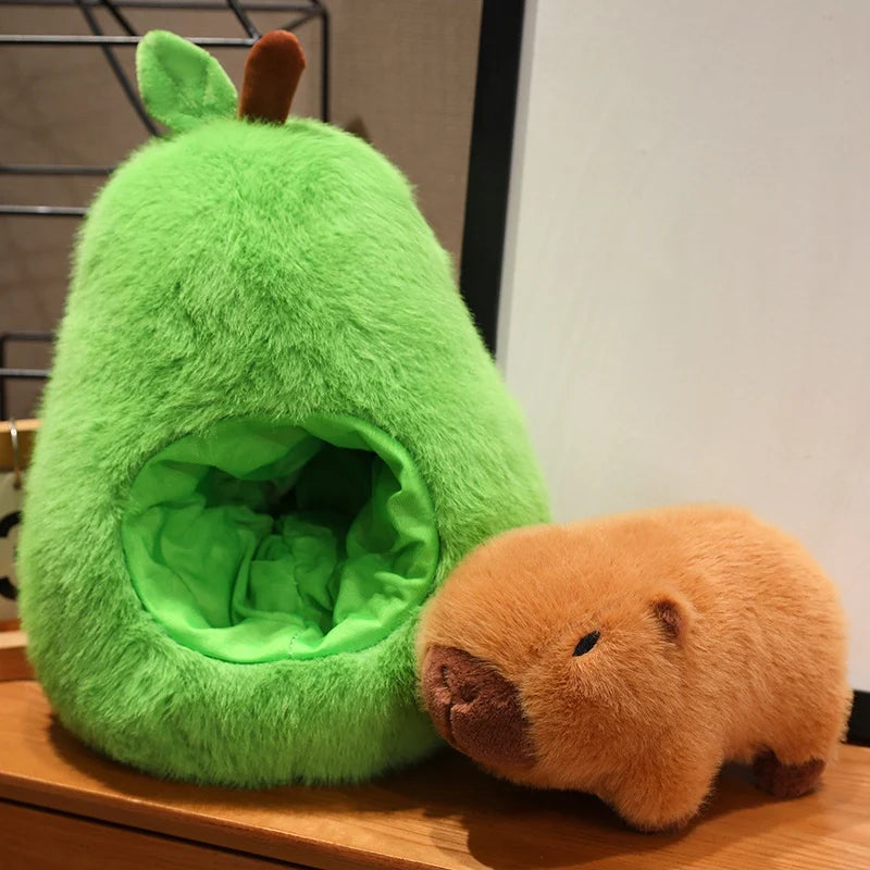 Avocado Capybara Plush Toy - PlushHug