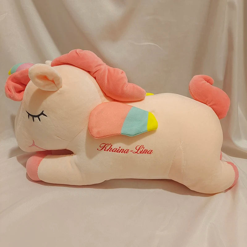 Personalized Rainbow Unicorn Plush Toy - PlushHug